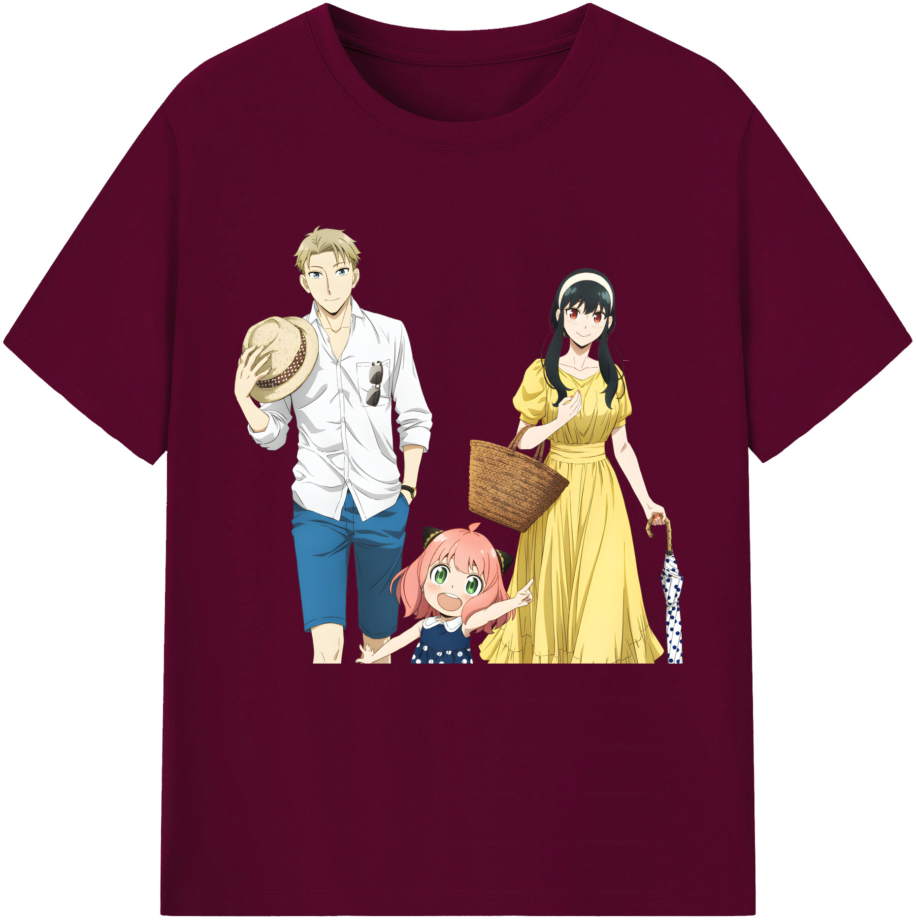 （画像用） SPY×FAMILY间谍家家酒 レディースカジュアルプリントTシャツ（綿100％）